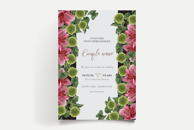 Plantillas de invitación de boda