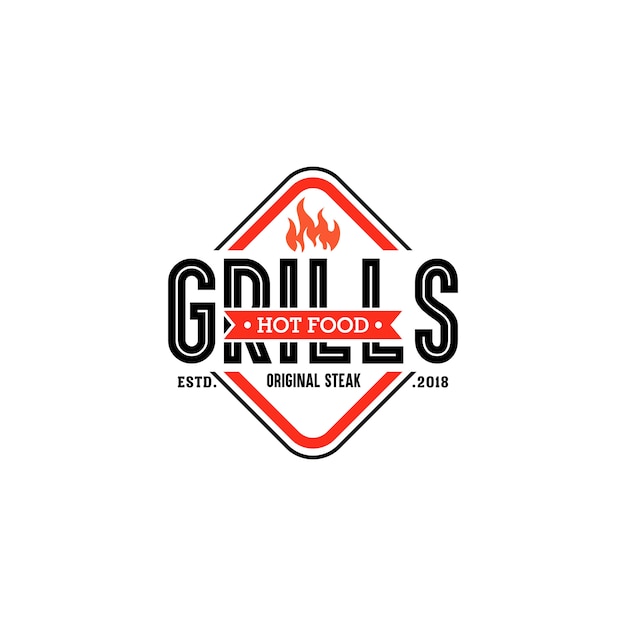 Plantillas de Logo Hot Grill