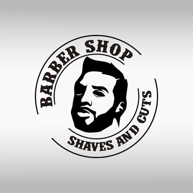 Plantillas de logotipo de barbería vintage