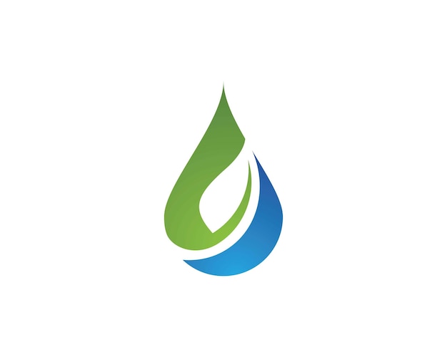 Plantillas de logotipo con gotas de agua