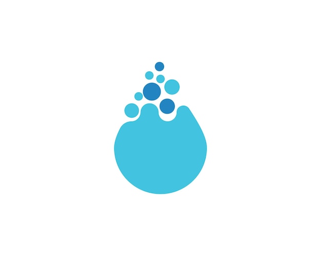 Plantillas de logotipo con gotas de agua