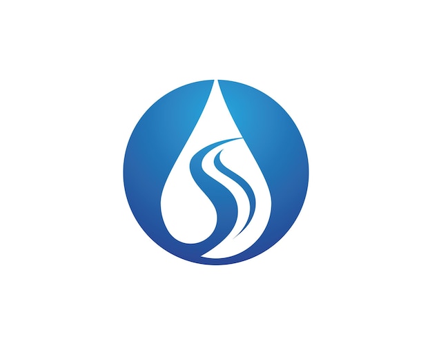 Plantillas de logotipo con gotas de agua