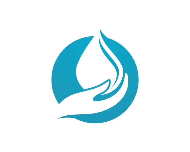 Plantillas de logotipo con gotas de agua