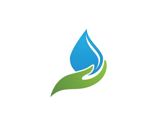 Plantillas de logotipo con gotas de agua