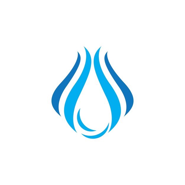 Plantillas de logotipo con gotas de agua