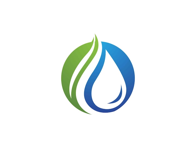 Plantillas de logotipo con gotas de agua