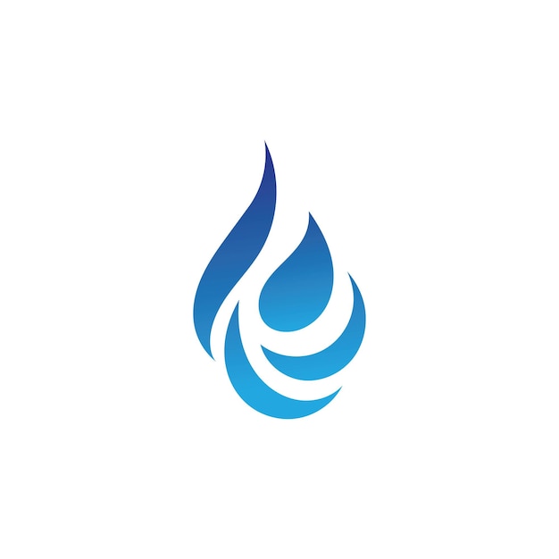 Plantillas de logotipo con gotas de agua