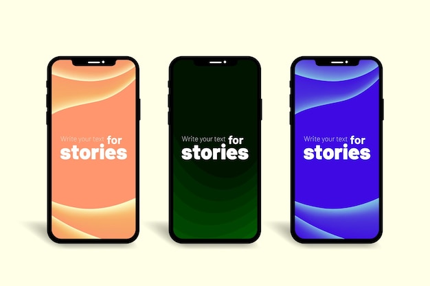 Plantillas minimalistas con diseños modernos para historias en colores vibrantes