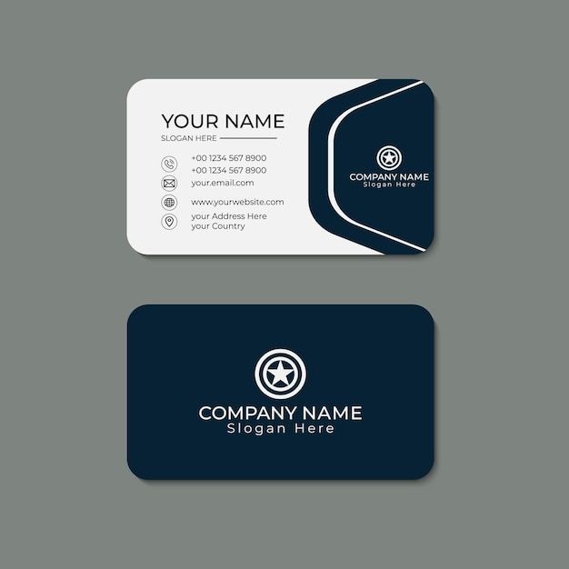 plantillas modernas de diseño de tarjetas de visita