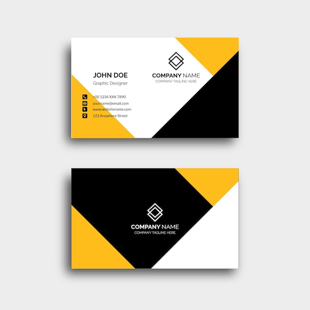 Plantillas modernas de diseño de tarjetas de visita