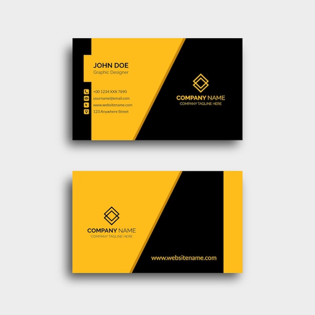 Plantillas modernas de diseño de tarjetas de visita