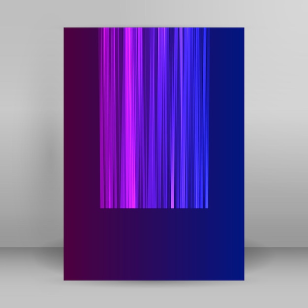 Plantillas de negocios para presentaciones multipropósito Fácil editable vector EPS 10 folleto de diseño de diseño Publicidad en formato A4 Efecto de neón de la aurora boreal en el volante de la fiesta del evento de fondo púrpura