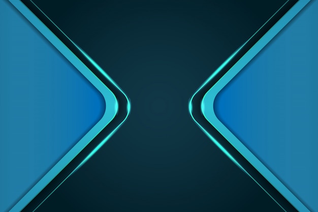 Plantillas de portada de fondo azul moderno 3d | Vector Premium