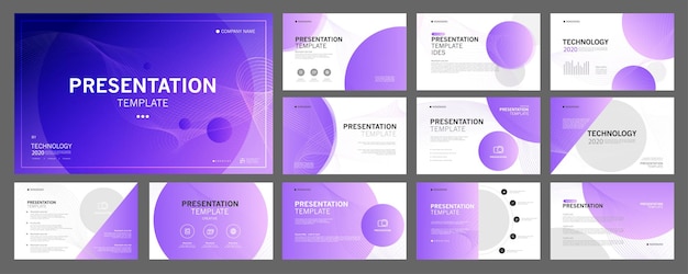 Las plantillas de presentación de negocios se utilizan en el folleto de presentación y el informe corporativo del folleto.