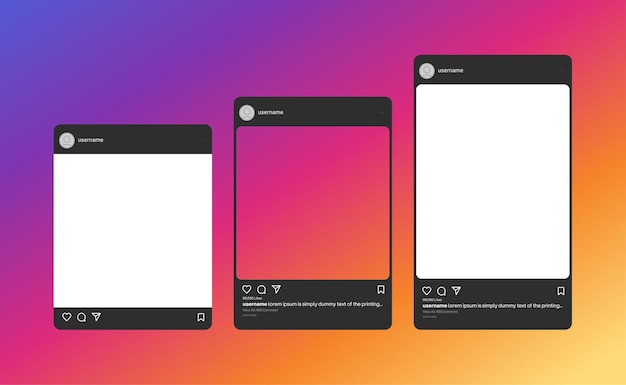 Las plantillas de publicaciones de Instagram