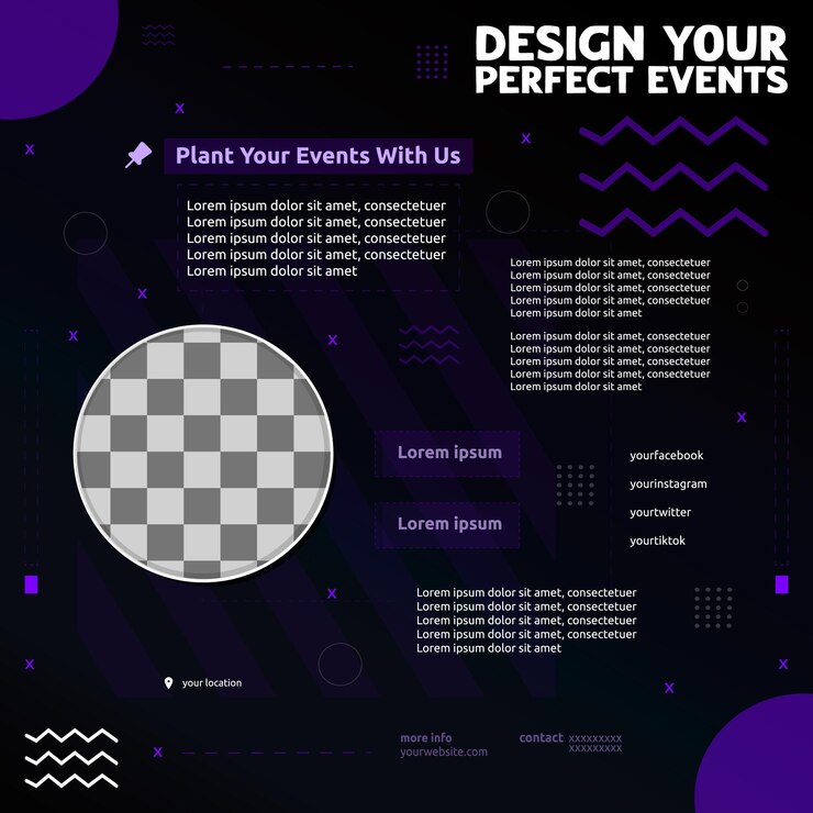 Vector plantillas de publicaciones en redes sociales de diseño de arte para eventos diseñe sus publicaciones perfectas en redes sociales