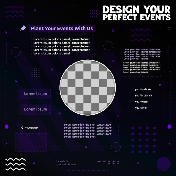 Vector plantillas de publicaciones en redes sociales de diseño de arte para eventos diseñe sus publicaciones perfectas en redes sociales
