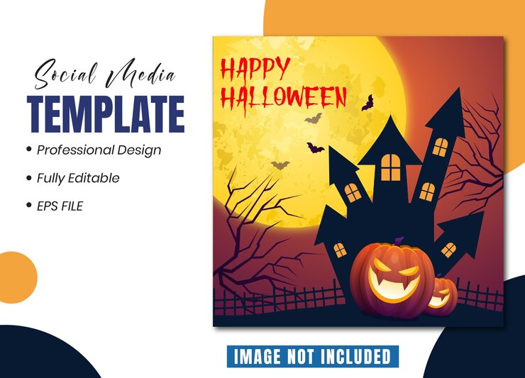 Plantillas de publicaciones en redes sociales para HALLOWEEN