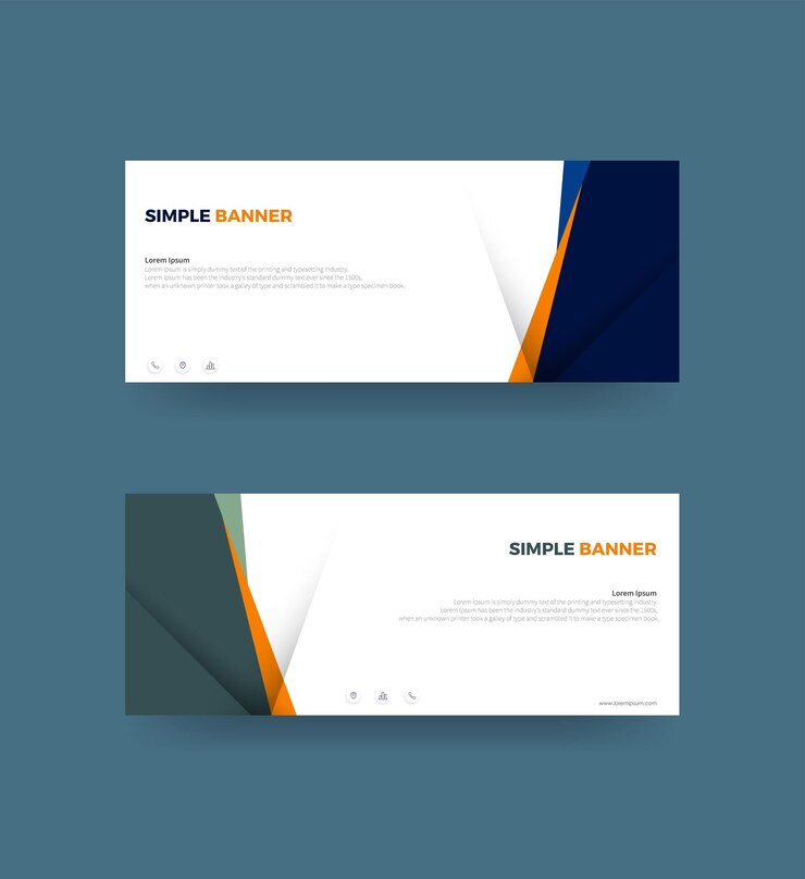 Plantillas sencillas de diseño de pancartas