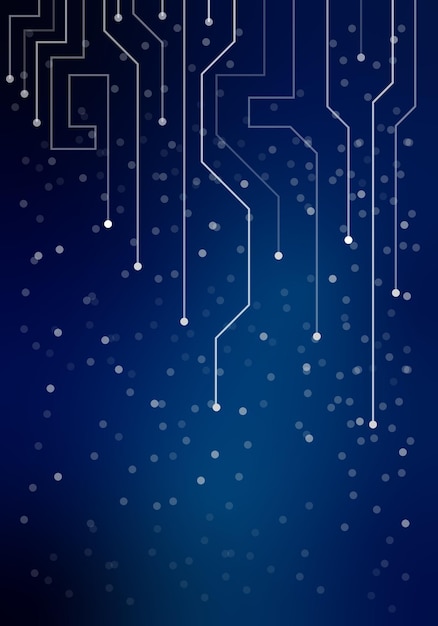 Plantillas sobre el tema de la inteligencia artificial Ilustración vectorial de fondo