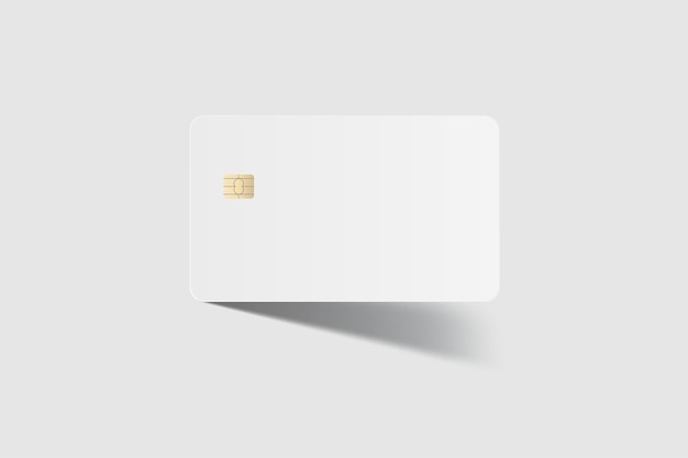 Plantillas de tarjetas de crédito de plástico vectoriales realistas Tarjeta de débito en blanco con tarjeta con chip en el fondo Diseño vacío de maqueta para negocios en línea y pago de tecnología financiera concepto de pago digital