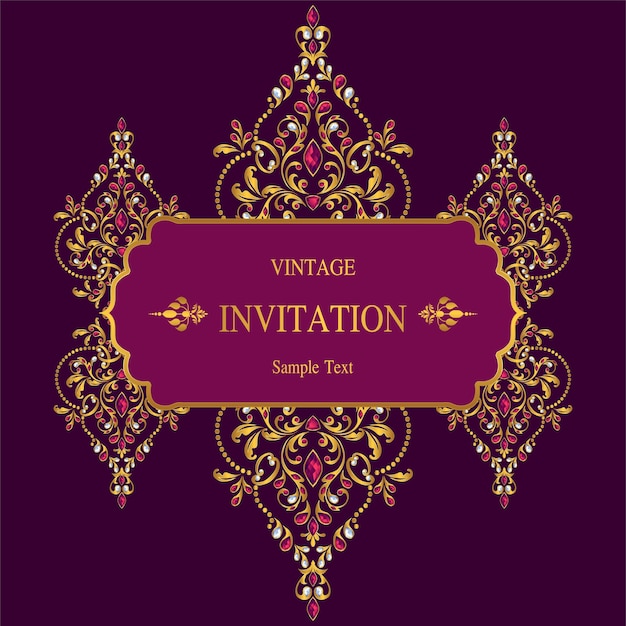 Plantillas de tarjetas de invitación de boda.