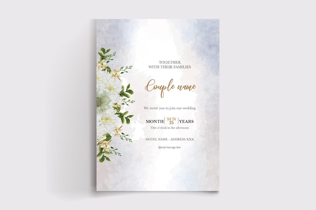 Plantillas de tarjetas de invitación de boda.
