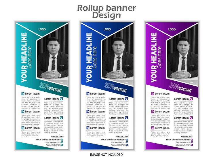 plantillas de tarjetas de rack de negocios vectoriales modernas gratuitas