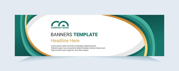 Plantillas de vectores de banners web para empresas