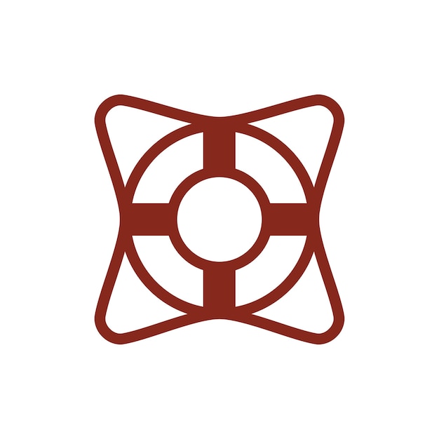 plantillas vectoriales de diseño de iconos de lifebuoy