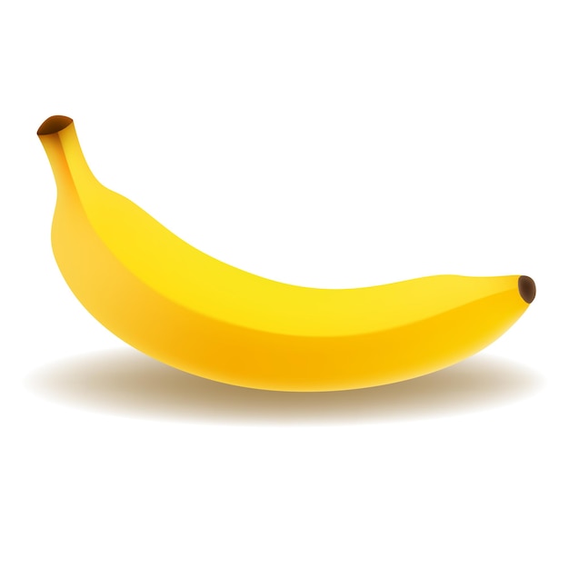 Plátano aislado sobre fondo blanco