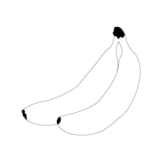 Plátano Página Para Colorear Para Niños
