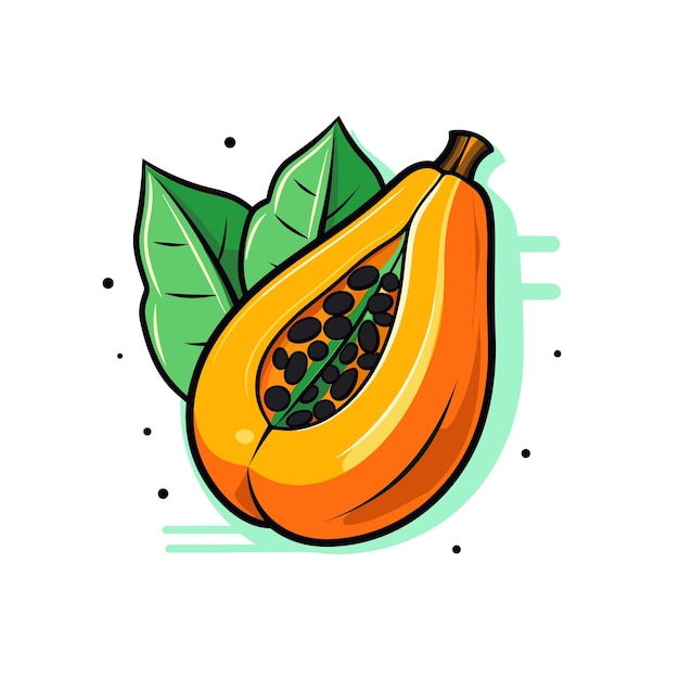 Vector un plátano que tiene la palabra fruta en él.