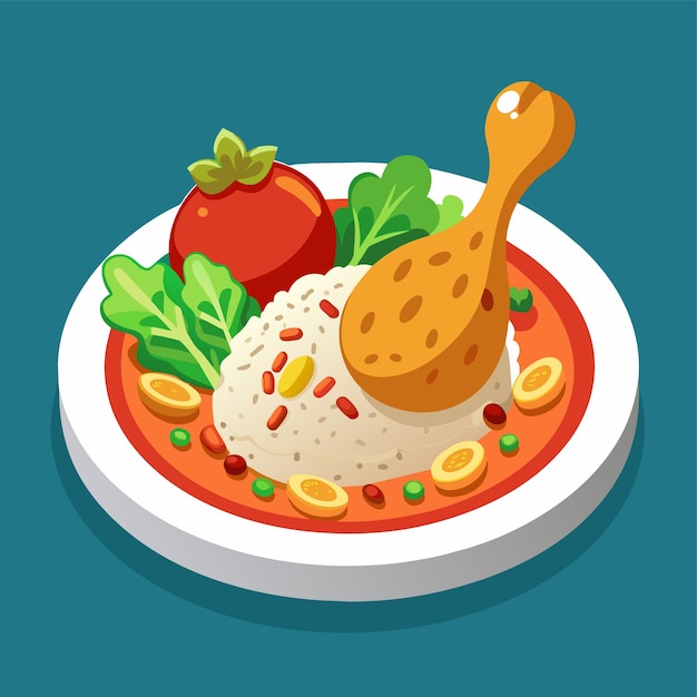 un plato de comida con una cuchara y una cuchara encima