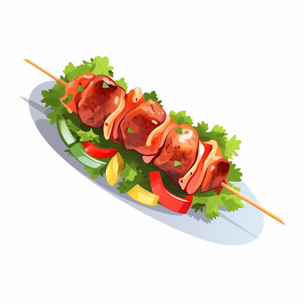 un plato de comida que tiene una ensalada en él