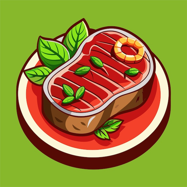 un plato de comida que tiene una imagen de una comida