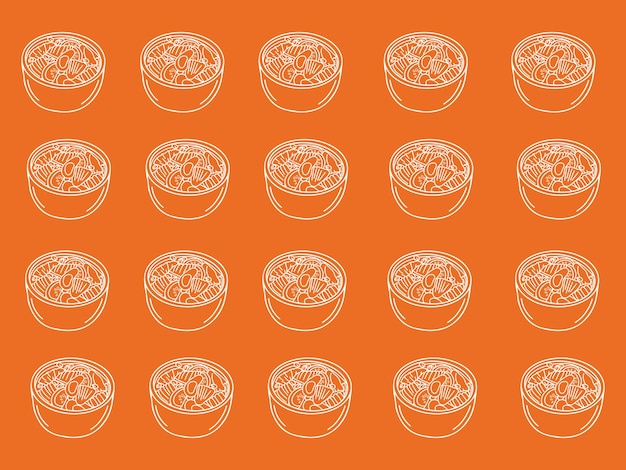 un plato de fideos con un plato blanco de fideos