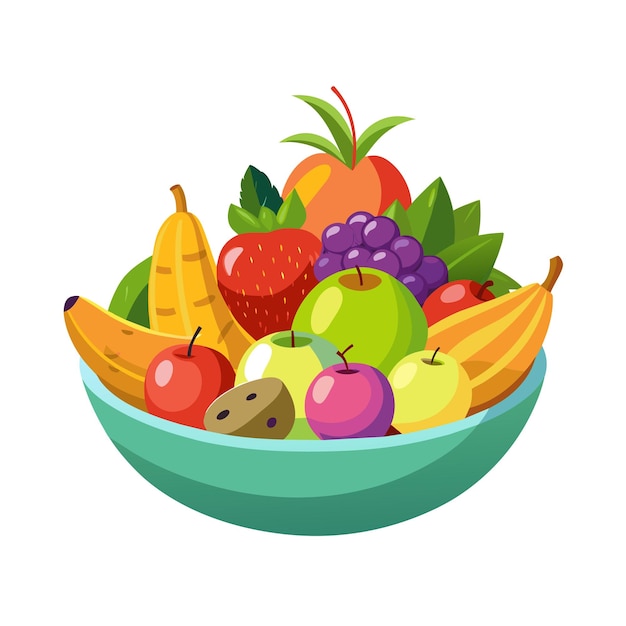 un plato de frutas con una imagen de un plátano y un ramo de plátanos