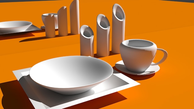 Plato y taza