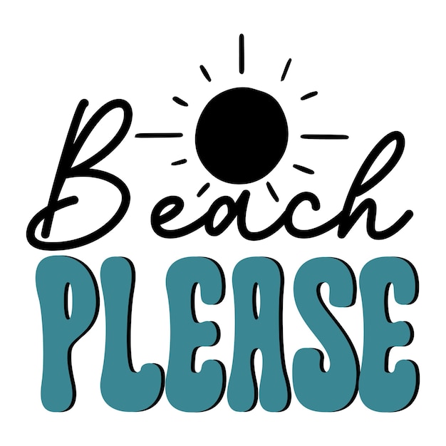 playa por favor Retro SVG