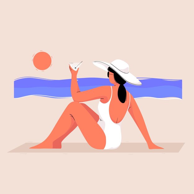 La playa.