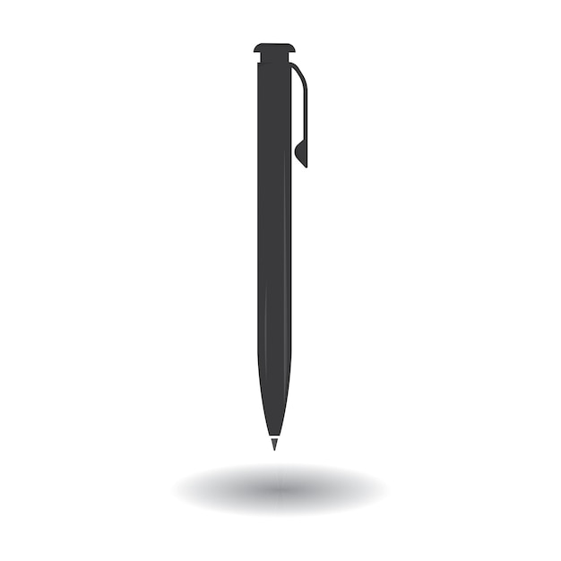 pluma, logotipo, vector