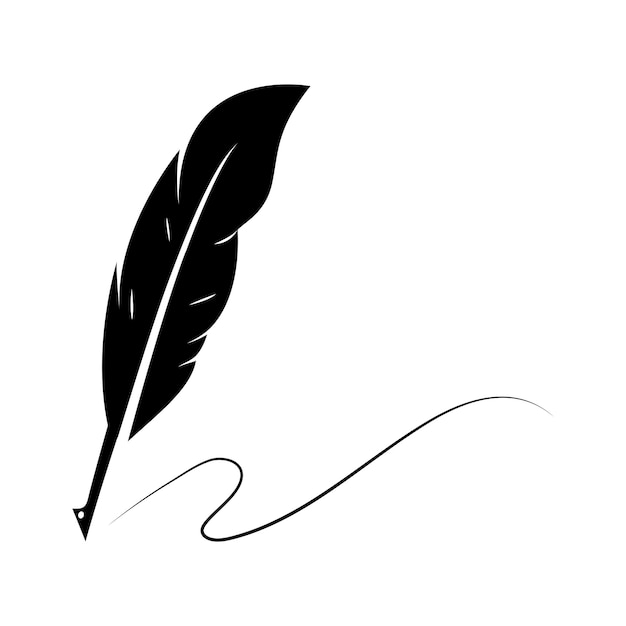 Vector pluma de la pluma