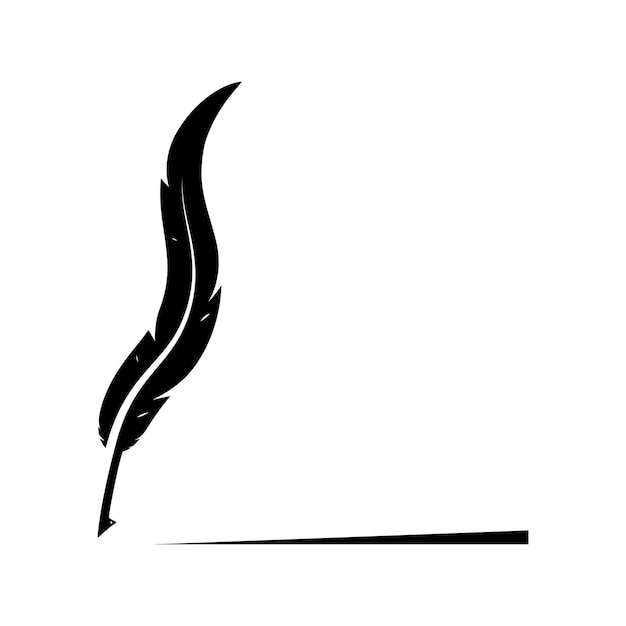 Vector pluma de la pluma