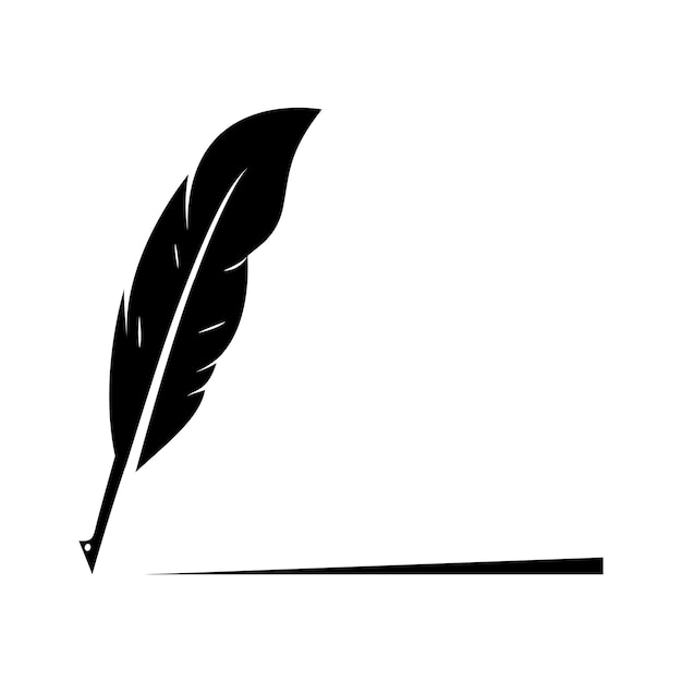 Vector pluma de la pluma