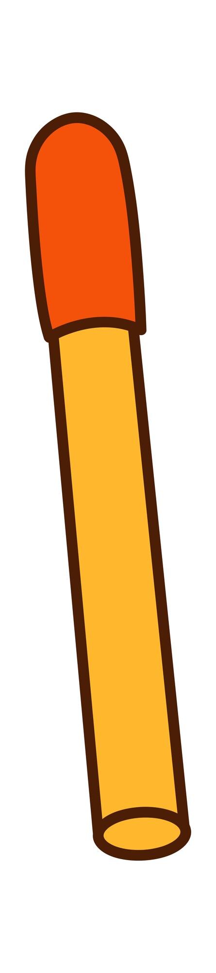 Vector pluma de punta de fieltro elemento de diseño de regreso a la escuela ilustración vectorial