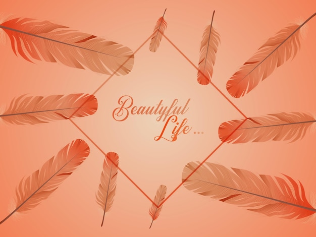 plumas fondo diseño vector eps