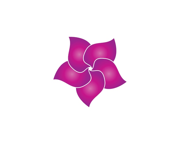 Plumeria flor belleza logo