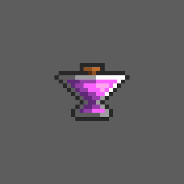 Poción de pixel art para activos del juego.