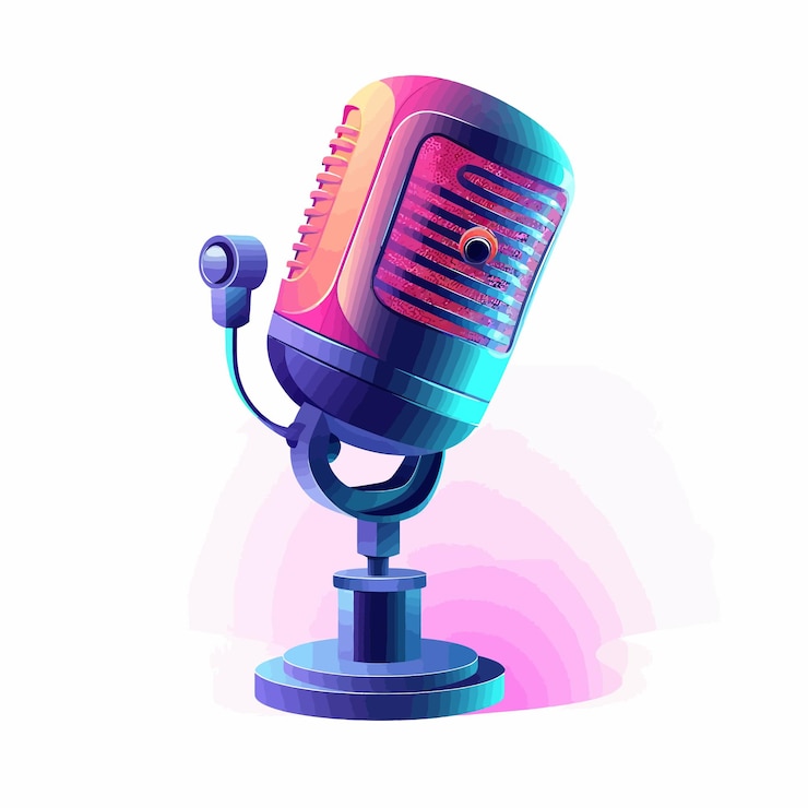 podcast de transmisión de audio por micrófono en el estudio doméstico podcasts de entretenimiento